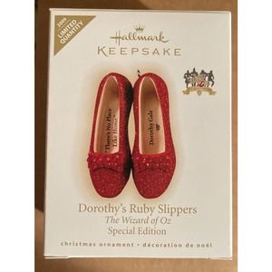 Hallmark Keepsake DOROTHY'S RUBY SLIPPERS Wizard of Oz 2009 Sp Edition Ornament